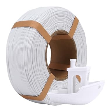 eSUN PLA+ Refill Filamento di ricarica 1,75 mm, filamento di ricarica PLA Plus senza spago per stampa 3D, precisione dimensionale +/- 0,03 mm, 1 kg (2,2 libbre) per stampanti 3D, Bianco freddo