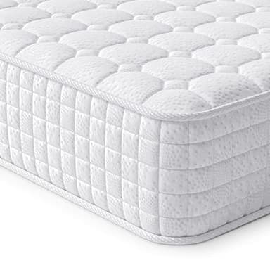 Vesgantti Materasso Singolo, 80x190x24 cm Materasso a Molle Insacchettate Individuali Memory Foam 7 zone Ergonomia e Traspirabilità Ottimali Sistema Anti umidità Rigidità Media Sottovuoto, Bianca