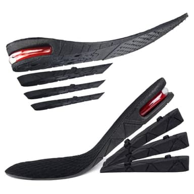 4 Strati Aumento di Altezza Solette Cuscino d'aria Alzatacco 3-9cm Regolabile Unisex Confortevole Scarpe Rialzate