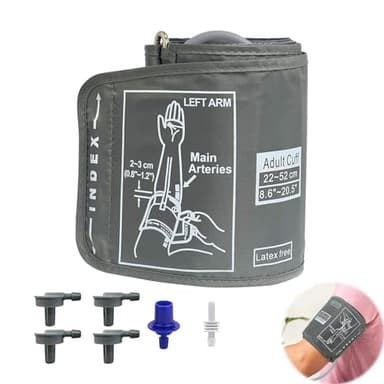 Bracciale Pressione, Bracciale Misuratore Pressione Per Misuratore Di Pressione Portatile 22-52 Cm, Apparecchio Pressione Compatibile Con La Maggior Parte Dei Modelli