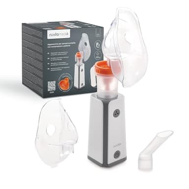 Nuvita 5030 Aerosol a Pistone Portatile con Batteria Ricaricabile – Efficiente, Silenzioso e Conveniente per Casa e Viaggi