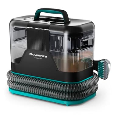 Rowenta Clean It, Lavatappeti Portatile, Lava Tappezzeria per Tappeti, Lava Divani, Auto con Testine Intercambiabili, 3.8 L, Doppio Serbatoio Acqua Pulita/Sporca, Sistema di Auto Pulizia,750 W,IN5020