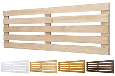 Testiera in legno massello mod. Roma, per letti da 80, 90, 110, 135, 150 cm, accessori inclusi