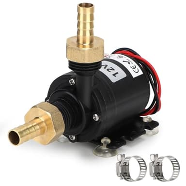 SWAWIS Pompa Sommersa Acque Sporche Pompa Immersione DC 12V 800L/H 19W Pompa Acqua, Pompa Sommersa per Pozzo Pompa Svuota Piscina