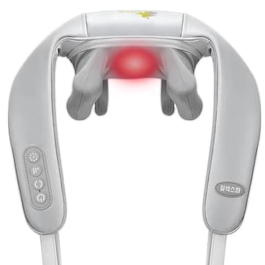 Massaggiatore Cervicale, Massaggiatore Schiena e Collo con Funzione di Riscaldamento e 3 Velocità Regolabili, Natale Regali per Uomini, Donne, Mamma, Papà
