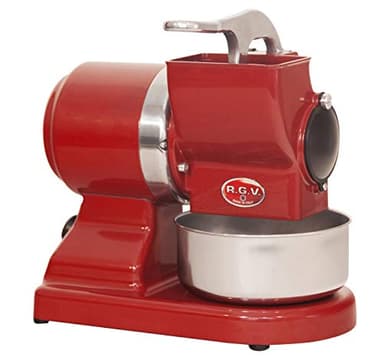 RGV MAXI VIP 8G/S Grattugia Elettrica con Rullo Professionale Estraibile, 450 W, Alluminio, Rossa
