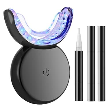 Riatanxi Kit Professionale per Sbiancamento Denti: Rimuove Rapidamente le Macchie e Rende i Denti più Bianchi Include Penna Sbiancante e Lampada LED - Adatto per Denti Sensibili