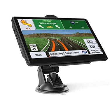 GPS Navigatore Satellitare,Navigatore Camion,Navigatore Auto,7 Pollici Touchsceen Navigatore 8GB,con POI Avviso Guida vocale Lane Programma gratuito a vita Aggiornamento UE,per Auto Camion
