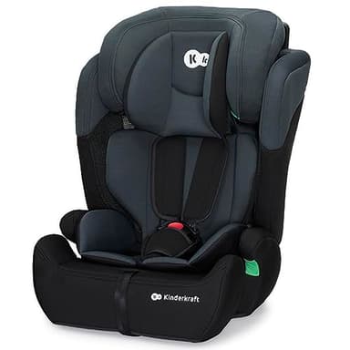 Kinderkraft COMFORT UP I-SIZE 76-150 cm Seggiolino auto 9-36 kg, Poggiatesta Regolabile di 11 livelli, Seduta spaziosa, Cinture di Sicurezza, Inserto modulare dotato, Gruppo 1/2/3, Nero