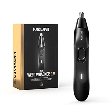 MANSCAPED® Weed Whacker® 2.0 Tagliapeli elettrico per naso e orecchie, strumento di precisione con batteria ricaricabile, umido/secco, lama sostituibile in acciaio inossidabile migliorata