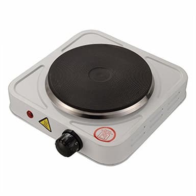 TEMPO DI SALDI Fornello Elettrico Regolabile 500W da Viaggio Campeggio Piastra in Ghisa 108 Mm