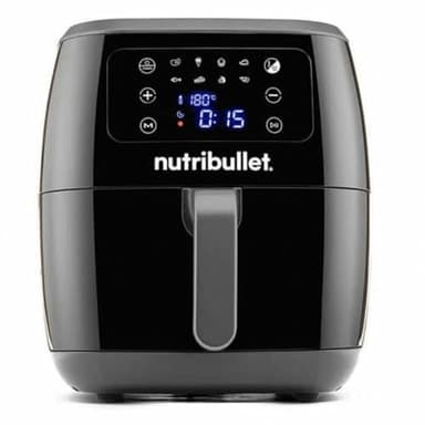 nutribullet XXL Digital air fryer, Friggitrice senza Olio, friggitrice ad aria calda, touchscreen, Potenza 1800W, capacità 7l e 8 modalità di cottura, Nera, NBA071B