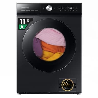 Samsung Lavatrice Bespoke AI Quickdrive WW11DB8B95GB/U3, Libera installazione, 11 Kg, 1400 RPM, Wi-Fi, AI Control, Vapore, Carica Frontale, 60l x 85h x 60p cm