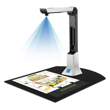 Scanner per documenti portatile Scanner for documenti portatile ad alta definizione da 8 megapixel, fotocamera for documenti in formato A4 for riconoscimento file, supporto for scanner MAC OS per desk