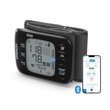 OMRON RS7 Intelli IT Misuratore di Pressione Arteriosa da Polso - Apparecchio Portatile per Misurare la Pressione e Monitoraggio dell'Ipertensione, Connessione Bluetooth clinicamente validato