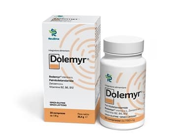 Revalma Dolemyr 30 Compresse - Integratore Alimentare a Base di PEA, Rodemyr mirra e.s., Vitamine B2, B6, b12 e Zenzero - Dolore Neuropatico