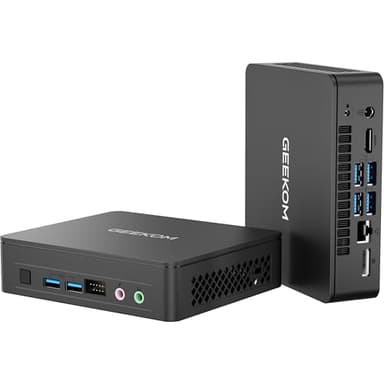GEEKOM Air12 Lite Mini PC - Intel Alder Lake N100 Processore (fino a 3,4 GHz), 8GB DDR4 RAM+256 GB SSD,Mini PC Windows 11Pro, Display 4K/HDMI 2.0/WiFi 5/BT5.1/Gigabit Ethernet, per Casa/Ufficio/scuola