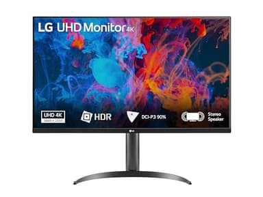 LG 32UR550 Monitor 32" UltraHD 4K LED VA HDR 10, 3840x2160, 4ms, AMD FreeSync 60Hz, Audio Stereo 10W, HDMI 2.0 (HDCP 2.2), Display Port 1.4, AUX, Stand Pivot, Schermo Antiriflesso, Flicker Safe, Nero
