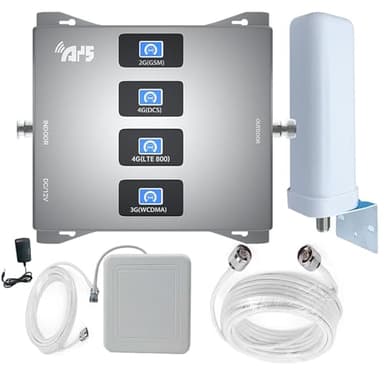 Amplificatore di Segnale 4G 3G 2G LTE GSM (800/1800/2100/2600mhz Banda1-3-7-20)