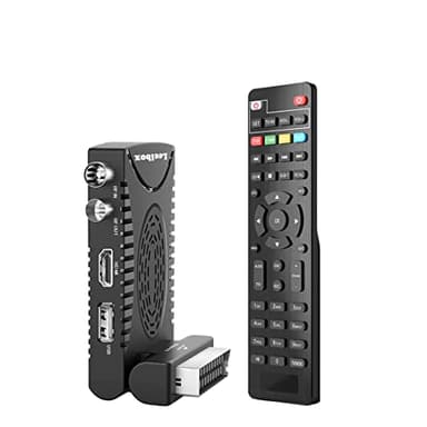 Decoder Digitale Terrestre DVB-T2 H.265 HEVC Main 10 Bit, Ricevitore Digitale Terrestre TV HD Riceve TUTTI i canali gratuiti, Supporta SCART HDMI Multimedia PVR USB WiFi [2in1 Telecomando Universale]