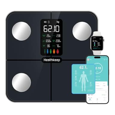 Bilancia Pesapersone Healthkeep Impedenziometrica Digitale Display VA Meccanica Frequenza Cardiaca