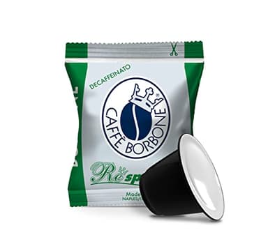 Caffè Borbone Respresso, Miscela Decaffeinata - 100 Capsule - Compatibili con le Macchine ad uso domestico Nespresso*