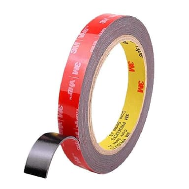 3M VHB 5952 Nastro Biadesivo Extra Forte, nastro di montaggio/fissaggio impermeabile, biadesivo 3M resistente all'acqua e alle alte temperature, Nastro di Fissaggio Striscia LED (12 mm x 4,6 metri)