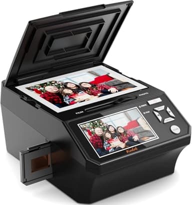 Film digitale e diascanner – Schermo LCD da 5", converte filmati, foto e biglietti da visita in JPEG ad alta risoluzione da 22 MP, inclusa scheda SD da 8 GB