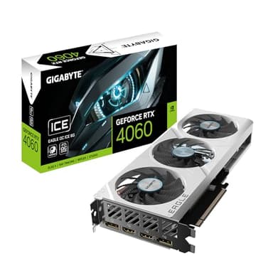Gigabyte GeForce RTX 4060 Eagle OC ICE (8GB GDDR6/PCI Express 4.0/2505MHz/17000MHz)
