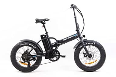 F.lli Schiano E-Boss, Bici Elettrica Pieghevole 20 Inches per Adulti, 36V 10.4Ah Batteria Rimovibile, Motore 250W 40Nm, City Ebike, Nero