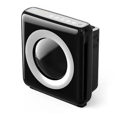 COWAY Purificatore d'aria con filtro HEPA, ionizzatore, prima scelta di Wirecutter, rimuove il 99,999% di particelle nocive fino a 0,01 µm per allergie, CADR 421 m³/h, ap-1512hh MIGHTY (Nero)