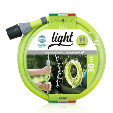 Tubo Acqua Giardino 30 Metri, Super Leggero per Acqua Potabile Canna Irrigazione Anti Nodo e Antitorsione