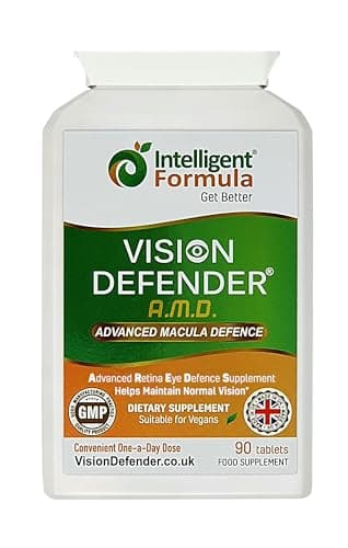 Supplemento AREDS2 VISION DEFENDER AMD: Luteina, Zeaxantina, Zinco, Vitamina E - AREDS 2 Vitamine, Minerali, Nutrizionali Salute Integratore per gli Occhi. 3 mesi di fornitura 90 compresse
