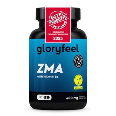 ZMA con Magnesio, Zinco e Vitamina B6, 100% Vegan, 150 Capsule Ad Alta Concentrazione per Atleti e Benessere Generale Supporto Muscolare e Ormonale