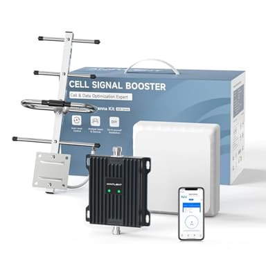 ANNTLENT Amplificatore Segnale Cellulare Ripetitore gsm LTE 4g 3g 2g, Disponibile per Tutti Gli Operatori Italia, 800/900MHz Banda 8/20, per Casa/Seminterrato/Rurale/Caravan, Guadagno di 70 Db