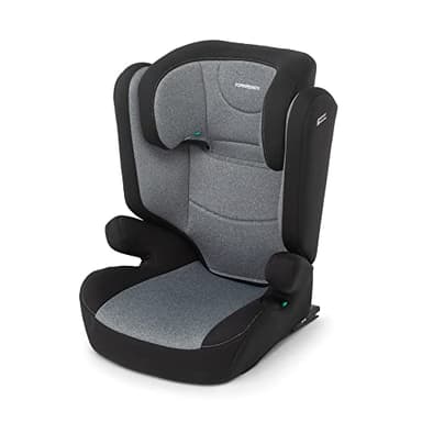 Foppapedretti Seggiolino Auto Time I-Size, per bambini da 100 a 150 cm di altezza, 3-12 anni, conforme ECE R129, Fissaggio Dualfix (Isofix e non), Safe Body Protection, Comfort Kid Pad, Carbon