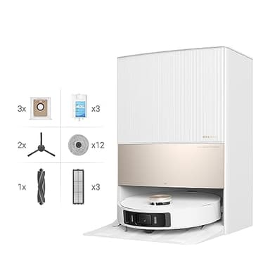 DREAME L20 Ultra Complete Robot Aspirapolvere Lavapavimenti con Tecnologia MopExtend™, Rimozione e Sollevamento dei moci, 7000 Pa, Aspirapolvere Robot con Set di Accessori per Pavimenti e Tappeti