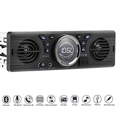 Universale 1 Din 12V in-Dash Autoradio Lettore Audio Built-in 2 Altoparlanti Stereo FM Supporto Bluetooth con Porta USB/TF Card