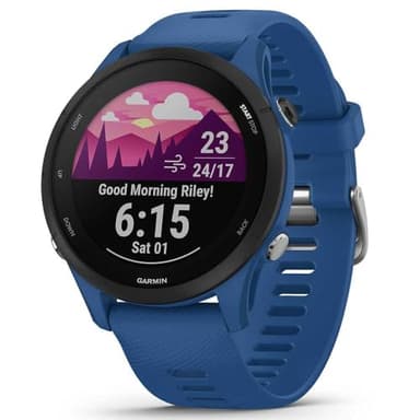 Garmin Forerunner 255, Smartwatch per la corsa, 46mm, GPS multibanda, Cardio, VO2max, Running Power, Report mattutino, HRV Status, Piani gratuiti 5K, 10K e 21K, Tempi di recupero (Tidal Blue)