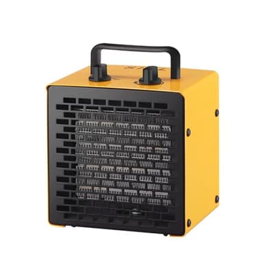 SIAL Termoventilatore Ceramico 2000W - Stufetta Elettrica Basso Consumo - Compatto Riscaldamento Industriale - con Termostato e Protezione da Surriscaldamento, Per bagno o officina