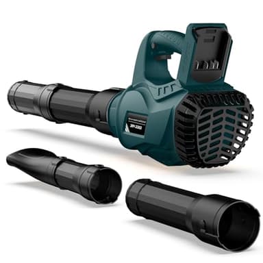 Soffiatore a Batteria per Bosch 18V GBA Batteria, 6 Velocità, Velocità Aria Max Regolabile 300 km/h, 20000 RPM, Soffiatore Elettrico per Foglie, Ugelli a 3 Sezioni, per Giardino (senza batteria)