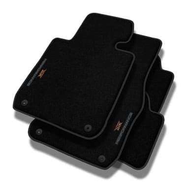 PERFORMANCE Tappetini tappetini auto in velluto personalizzati per Alfa Romeo Mito 2008-2018 - Premium, Traforato, rame -Ricamo CNC preciso, piping traforato di design, accessori per auto - Perfetti p