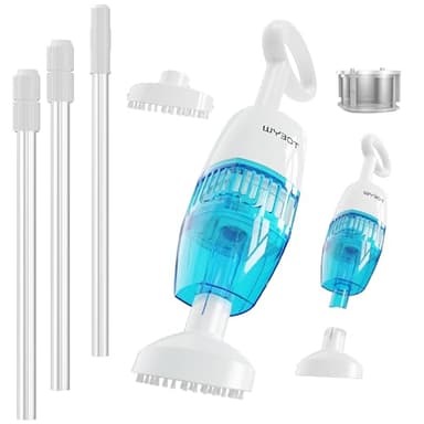 WYBOT Aspiratore Piscina Fuori Terra con autonomia di 60 minuti, Aspirapolvere Piscina con Asta Telescopica, Pulitore Piscina Fuori Terra Ideale per Piscine Fuori Terra/Spa ECC. [Doppia Testina]