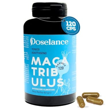 Maca Peruviana Nera, Tribulus Terrestris e Zinco, 120 Capsule - Energia e Resistenza | Supporto Ormonale | Sistema Immunitario | Tonico Adattogeno e Antiossidante - Made in Italy by Doselance