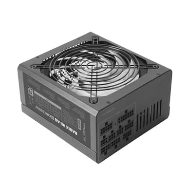 Tacens RADIX VII AG 800, Alimentatore Full Modulare 800W ATX , 10 Anni Garanzia, 80Plus Silver, +87% Di efficienza, Ventola FDB da 140 mm con Tecnologia AI-RPM, Condensatori Giapponesi da 105º, Nero