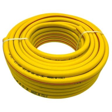 MAKA Tubo Acqua Giardino 1/2 5/8 3/4 1 Pollice 5 Strati Pressione 30 Bar Flessibile Doppio Rinforzo Tessile Retinato Magliato Antitorsione Resiste a Caldo Gelo UV 4 Stagioni (1/2 pollici, 15 metri)