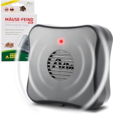 Gardigo® Repellente Topi Portatile | Ultrasuoni per Topi | Dissuasore per Topi | Utilizzo Mobile con Batterie | Copertura Fino a ca.40m² | Scaccia Topi | Repellente Ultrasuoni per Topi