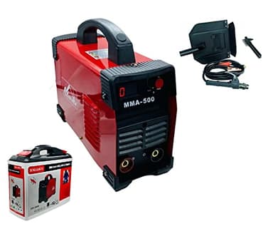Saldatrice inverter ad elettrodo 500A maschera e accessori in valigia