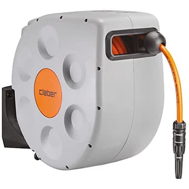 Claber Rotoroll Evolution 30m, Avvolgitubo automatico per installazione a parete dotato di slow rewind