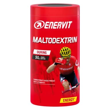 Enervit, Maltodextrine, Integratore Energetico con 99,6 Grammi di Maltodestrine, Insapore, Altamente Energetico, per Sfozi di Lunga Durata, 50 Grammi di Carboidrati a Porzione, Barattolo da 450 Grammi